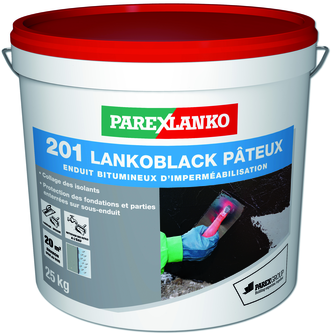 #LANKOBLACK PATEUX 25 KG (collage isol. enduit impermeabilisation)       201
